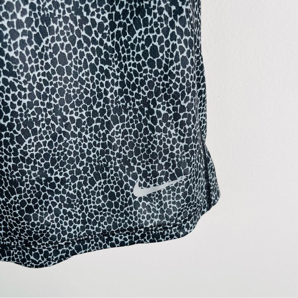 Nike black grey animal print mesh activewear athletic yoga running small - Picture 5 of 7